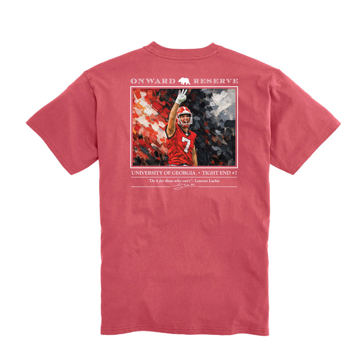 Onward Reserve UGA Lawson Luckie S/S Pocket T-Shirt - Washed Red