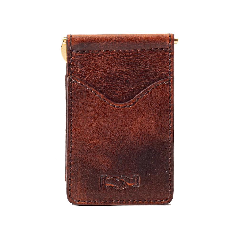 Mission Mercantile Campaign Leather Small Wallet - Whiskey