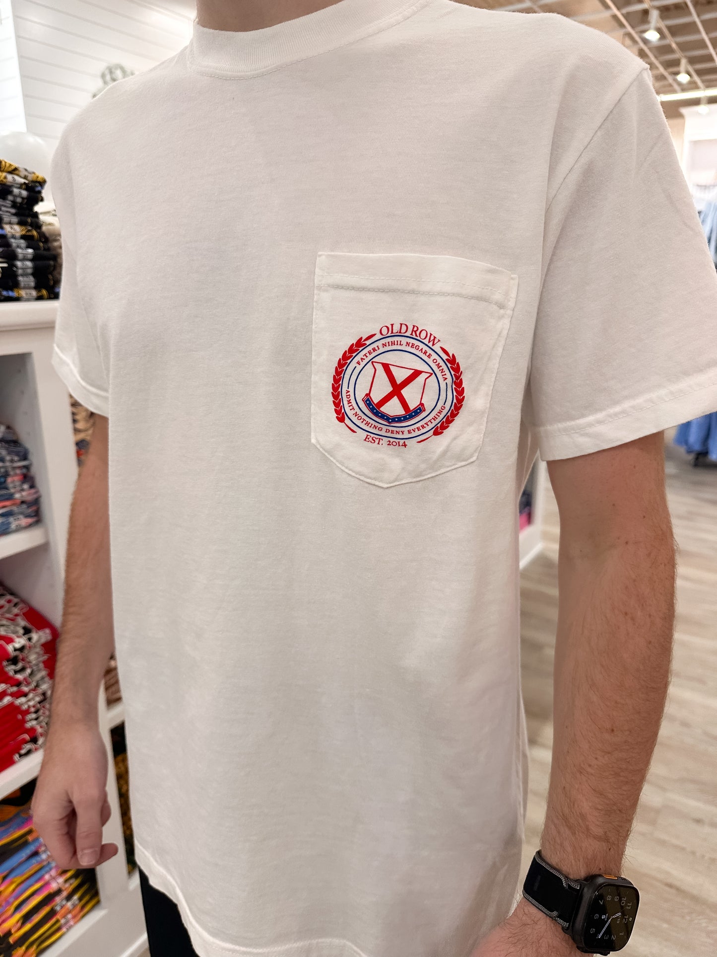 Old Row Stadiums of The South S/S Pocket T-Shirt - White