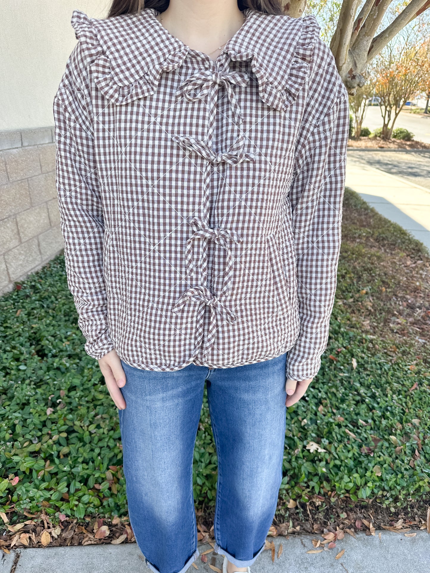 Callie Gingham Jacket