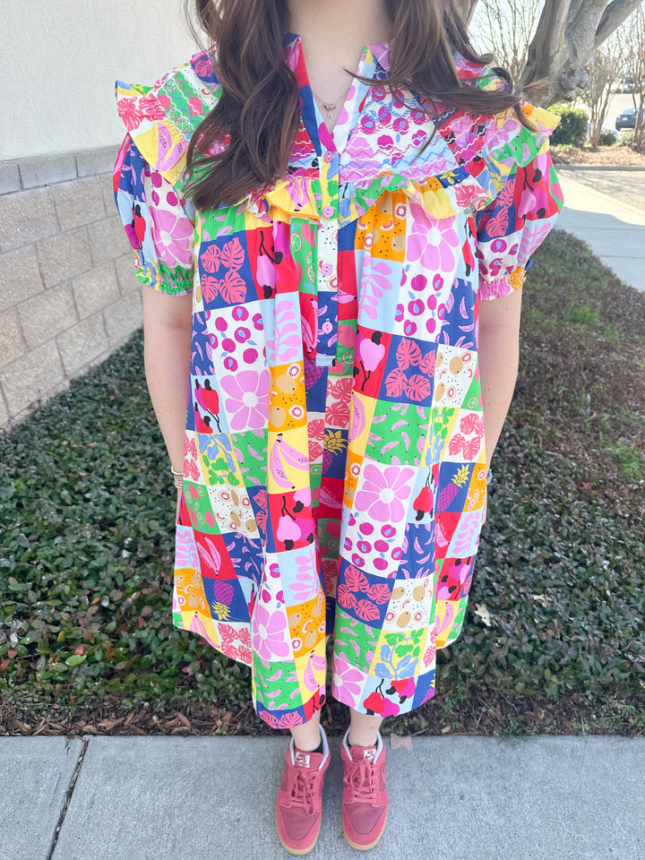 Peppa Fruit Mini Dress