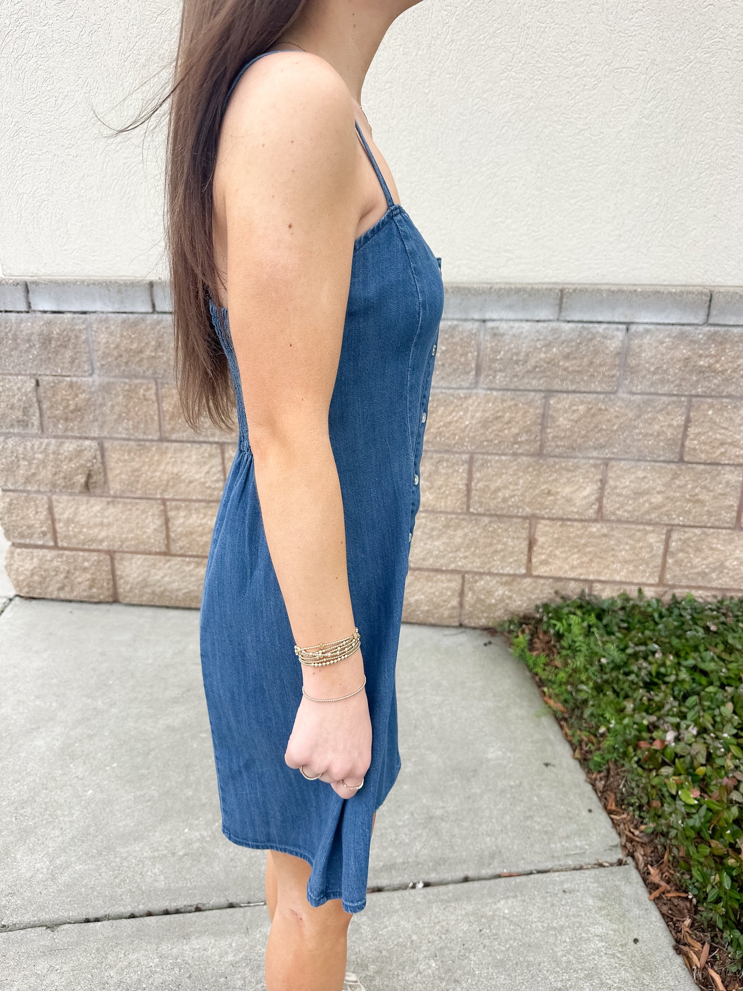 Angel Eyes Denim Mini Dress
