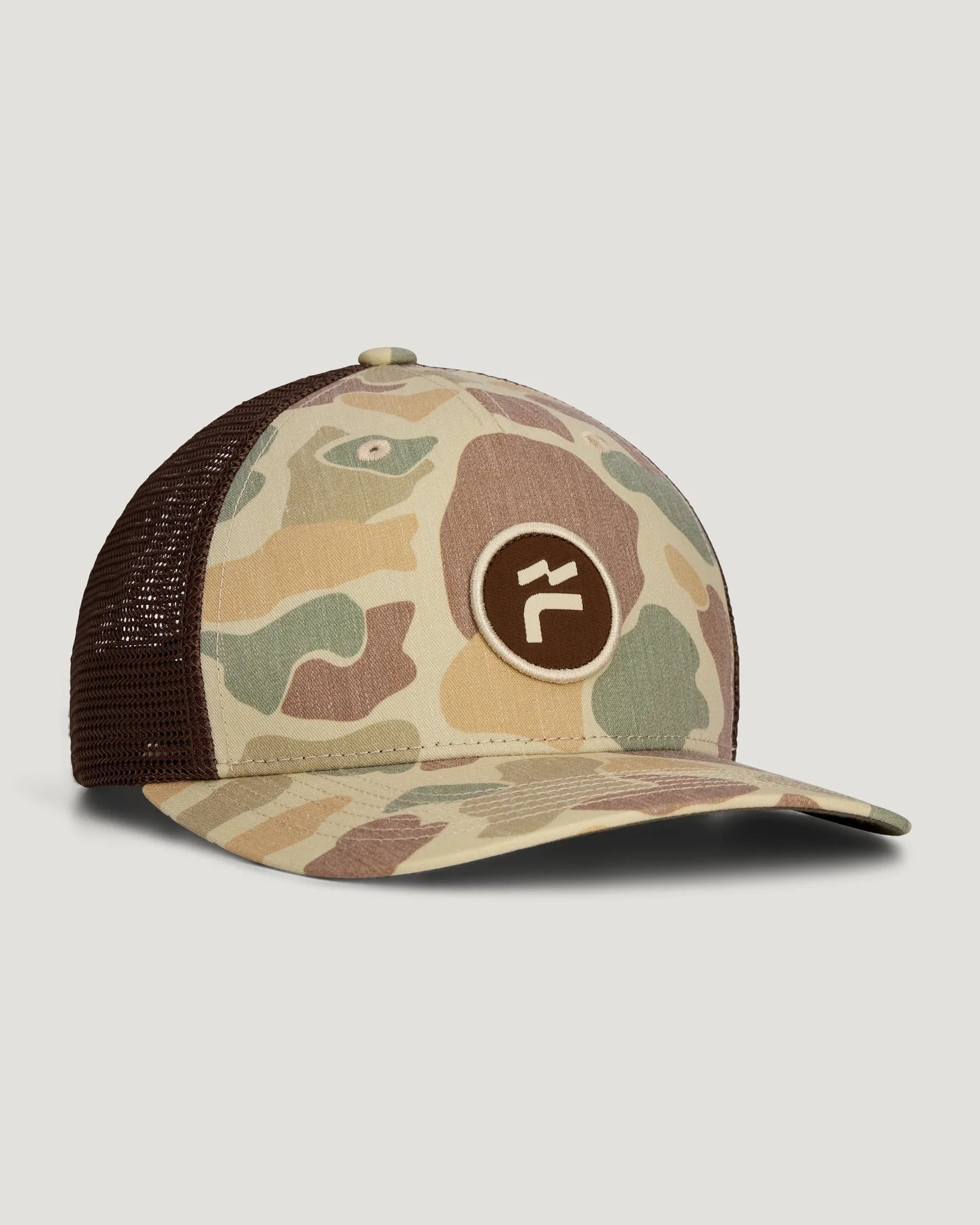 Free Fly Youth Brand Flag Camo Trucker Hat - Vintage Camo