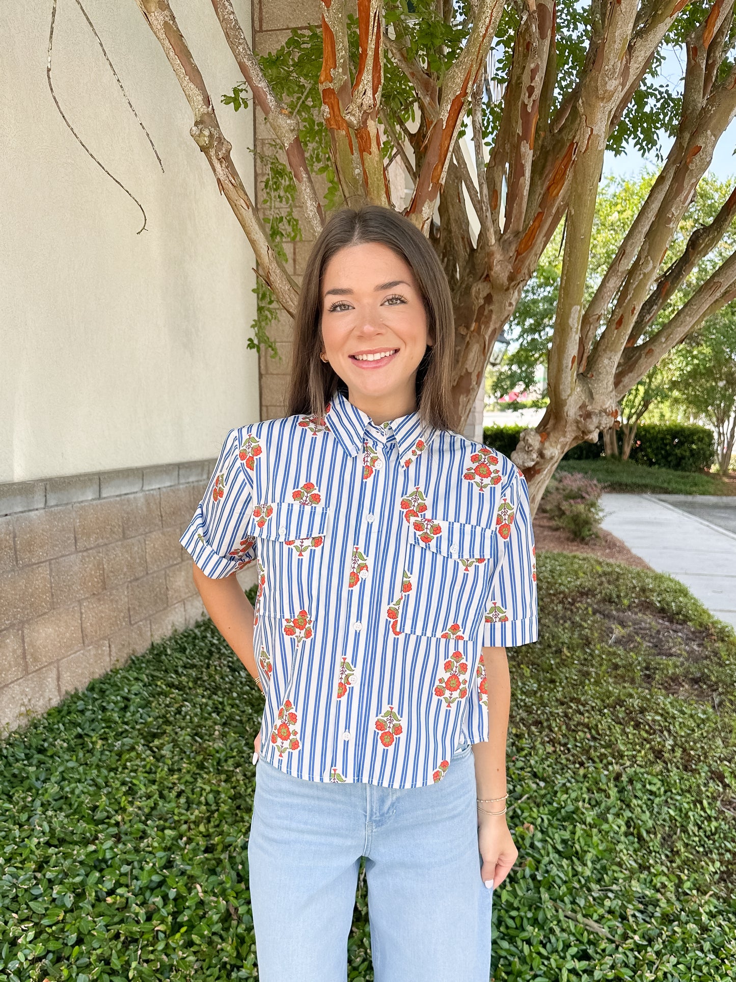 Bryce Stripe Camp Top