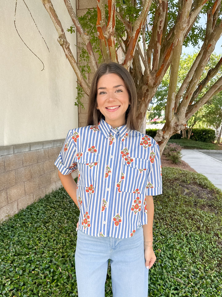 Bryce Stripe Camp Top