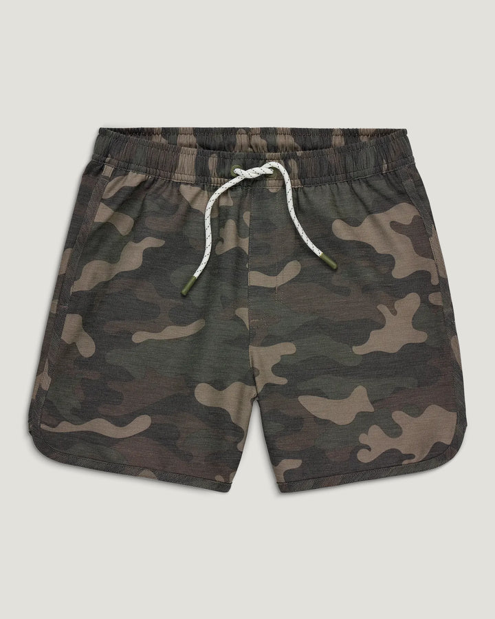 Free Fly Youth Reverb Short - Woodland Camo Print