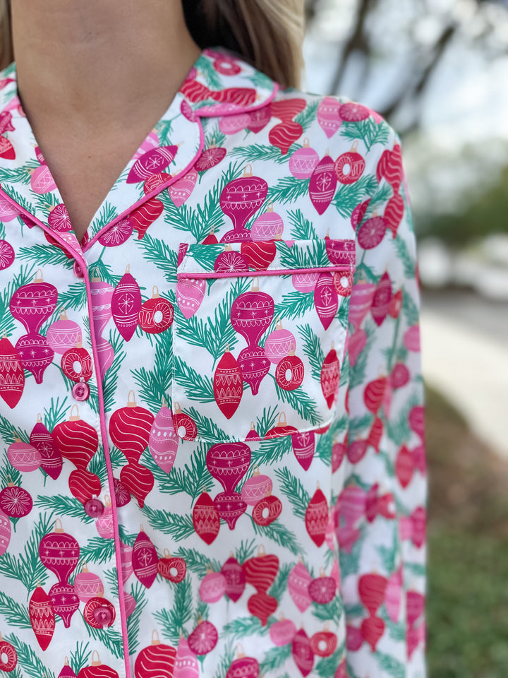 MS Charlotte PJ Pant Set - Trim The Tree