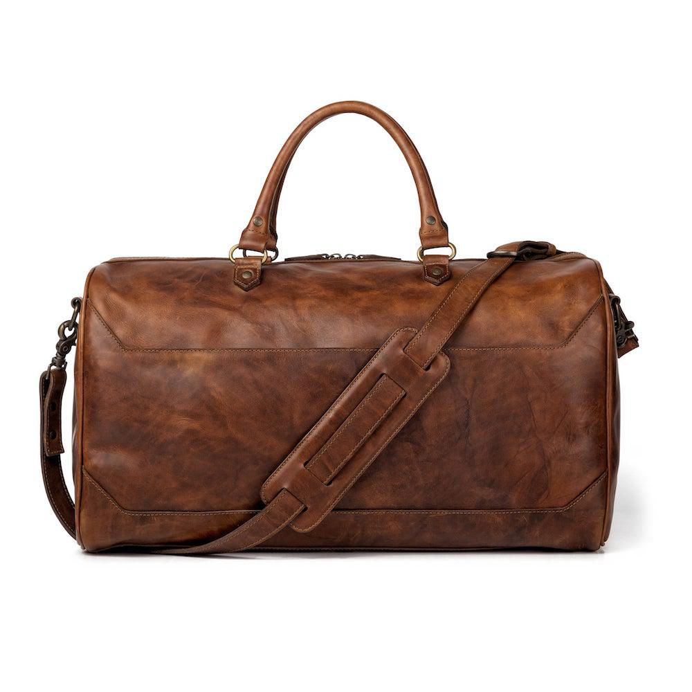 Mission Mercantile Benjamin Leather Duffle Bag - Hickory