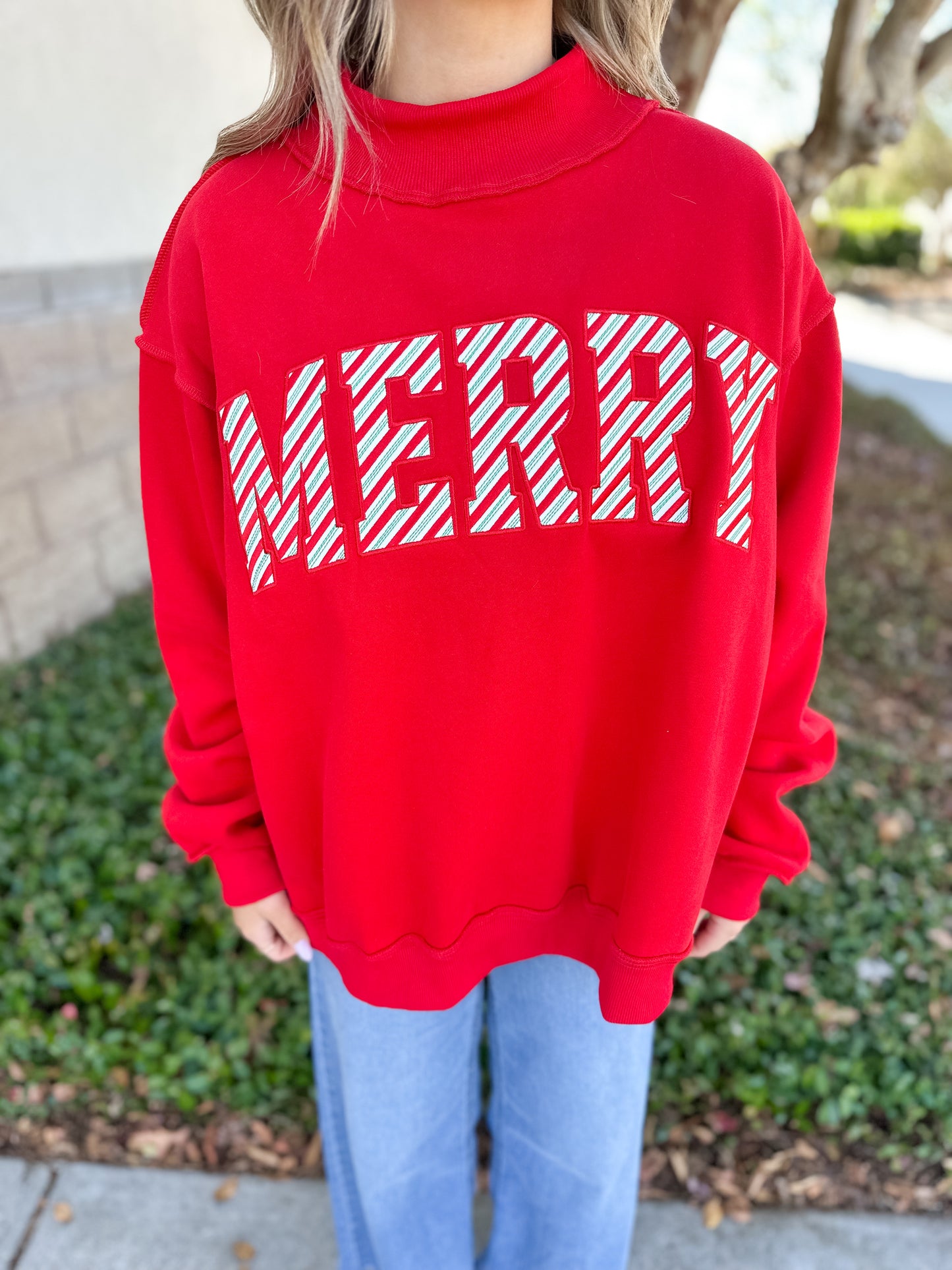 Merry Mockneck - Red Stripes