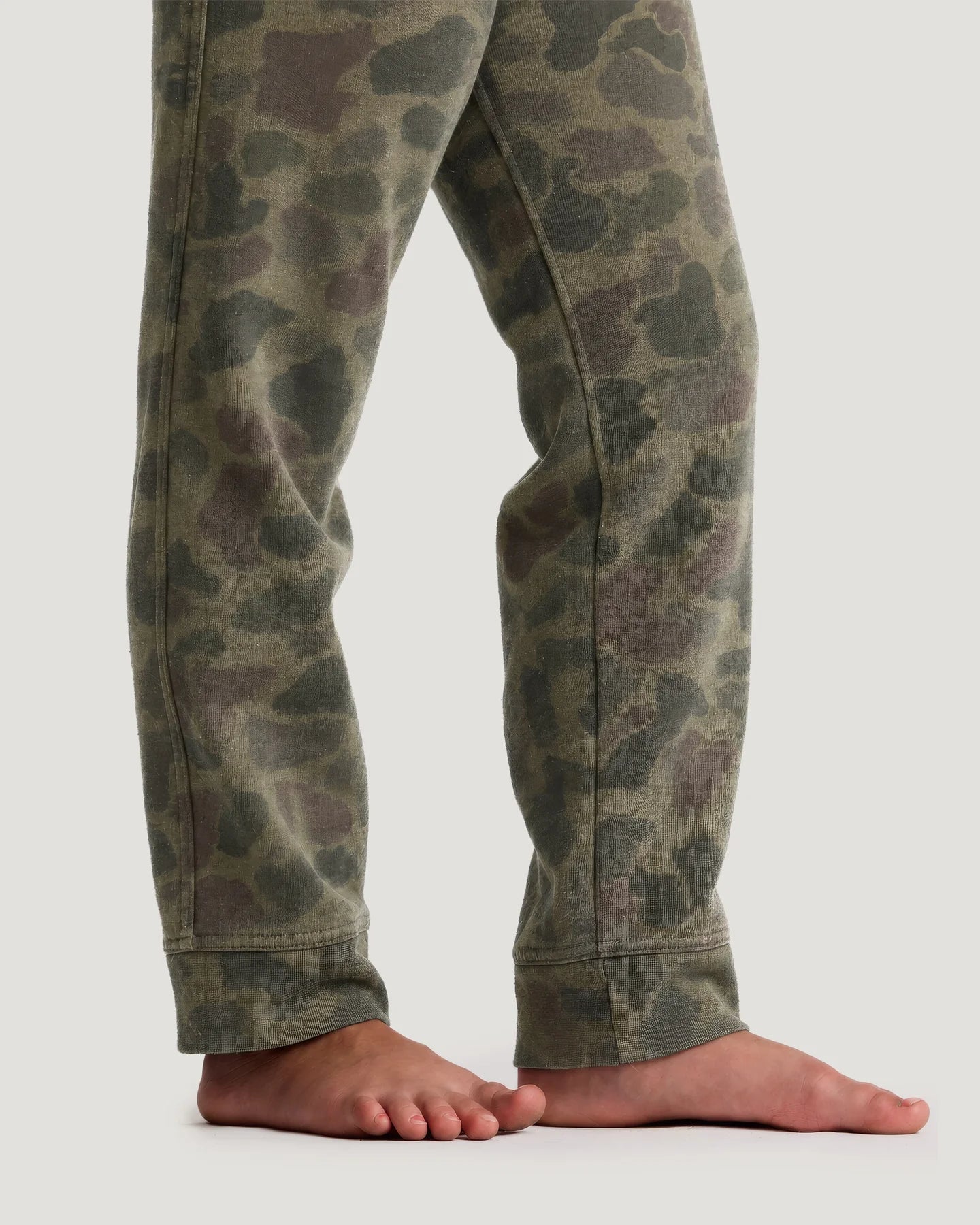 Free Fly Youth Fleece Jogger - Vintage Camo Oil Green