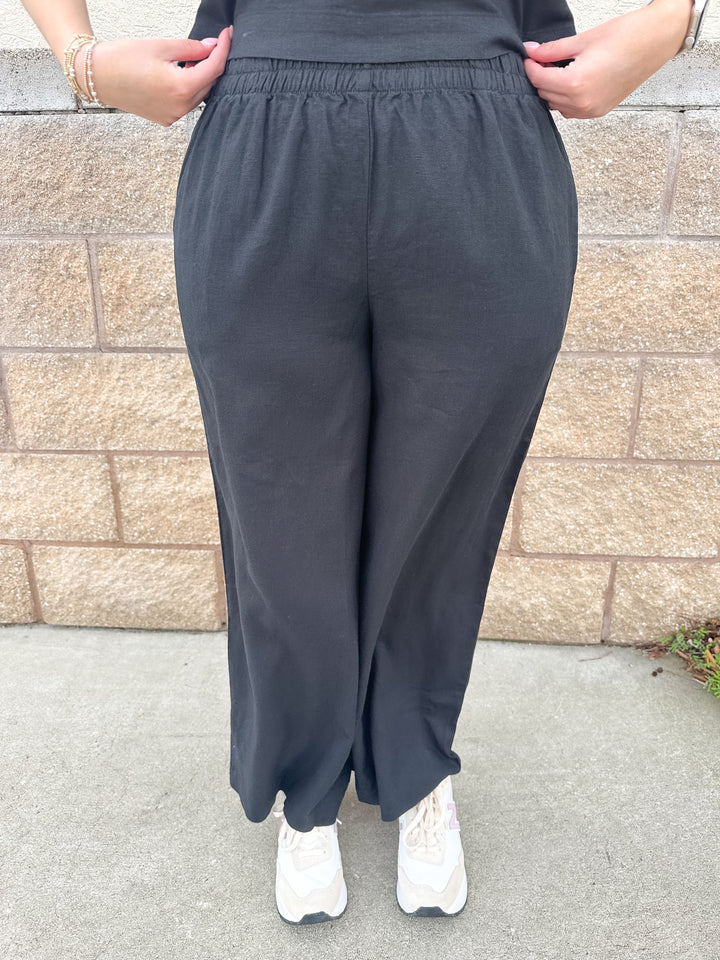 Scout Linen Pant - Black