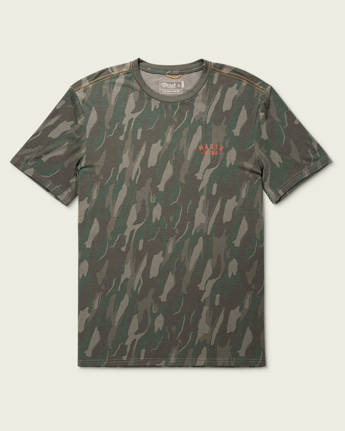 Marsh Wear Men’s S26 Stackhouse Hagood S/S T-Shirt - Thyme Lowland Camo