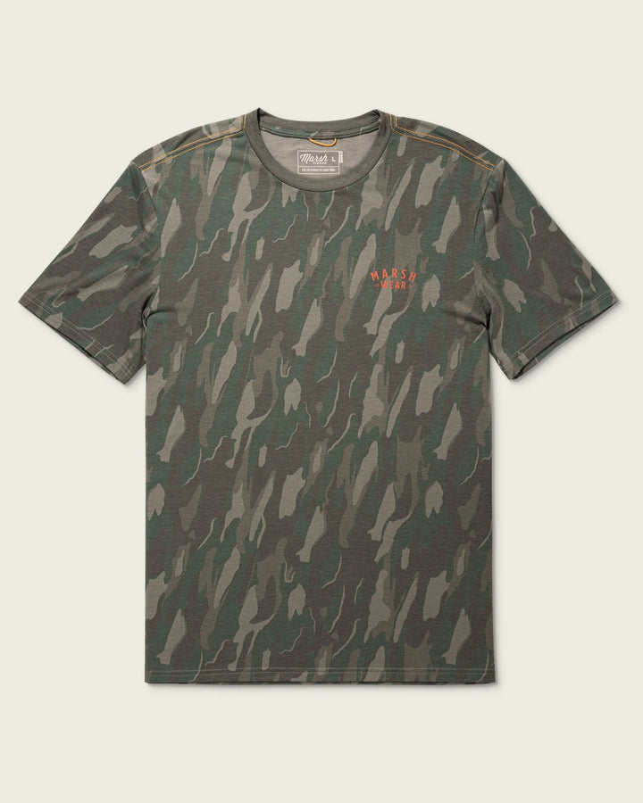 Marsh Wear Men’s S26 Stackhouse Hagood S/S T-Shirt - Thyme Lowland Camo