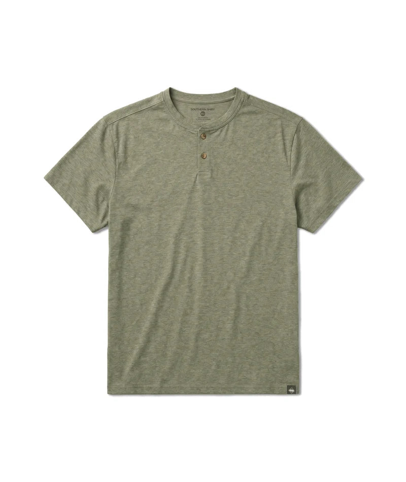 SSCO Men’s Max Comfort Henley SS - Spanish Moss