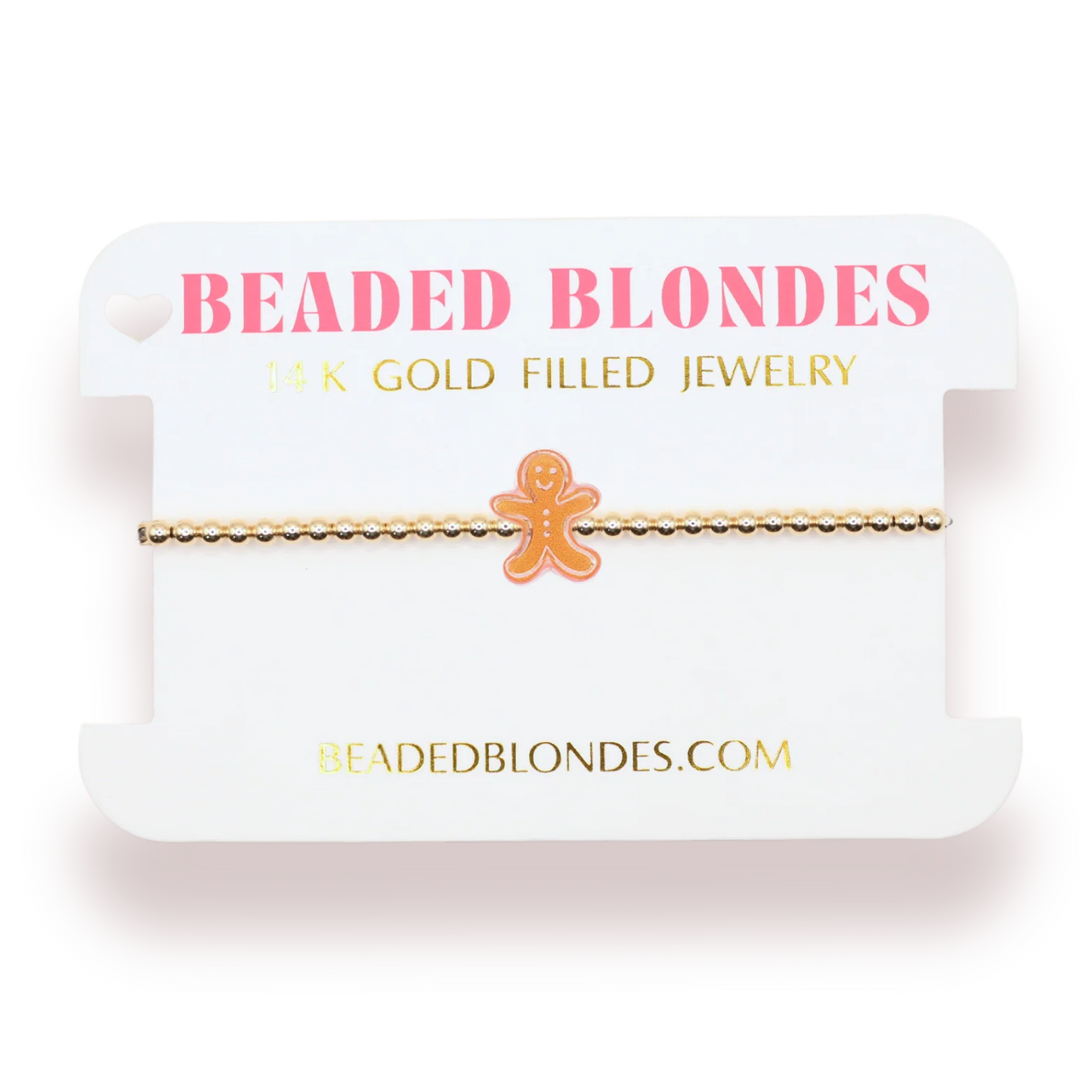 Beaded Blondes - Gingerbread Man Gold