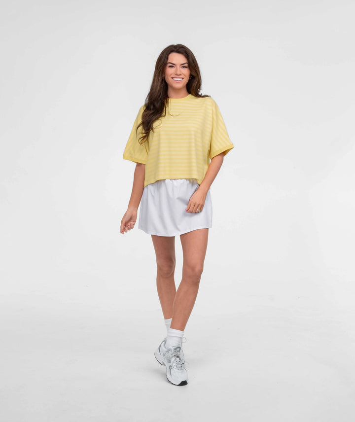 SSCO Women’s S26 On The Line S/S Top - Lemon Drop