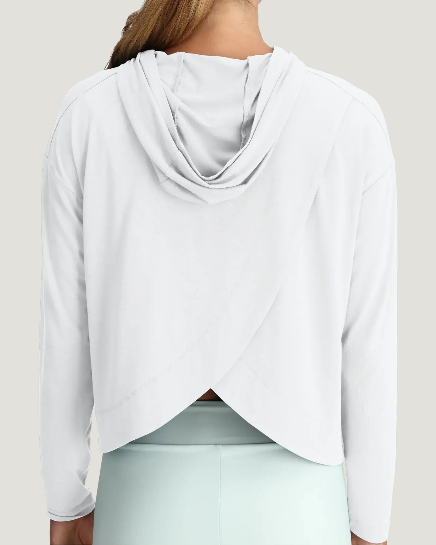 Free Fly Women’s Bamboo Shade Crossbody Hoodie - Bright White