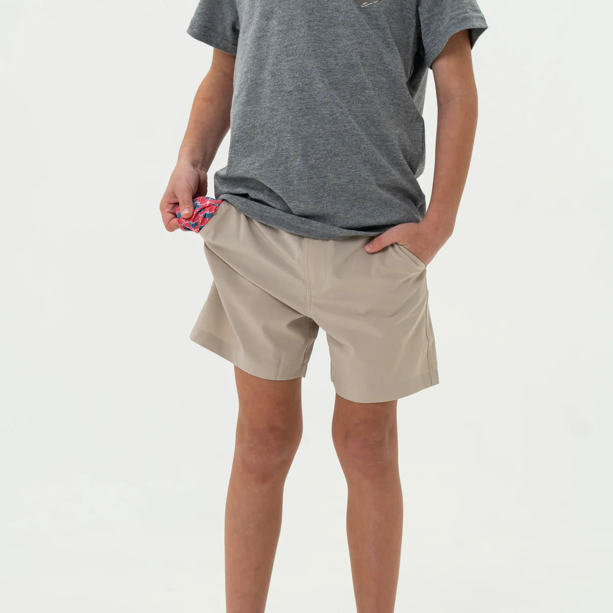 Burlebo Youth Everyday Short - Light Khaki