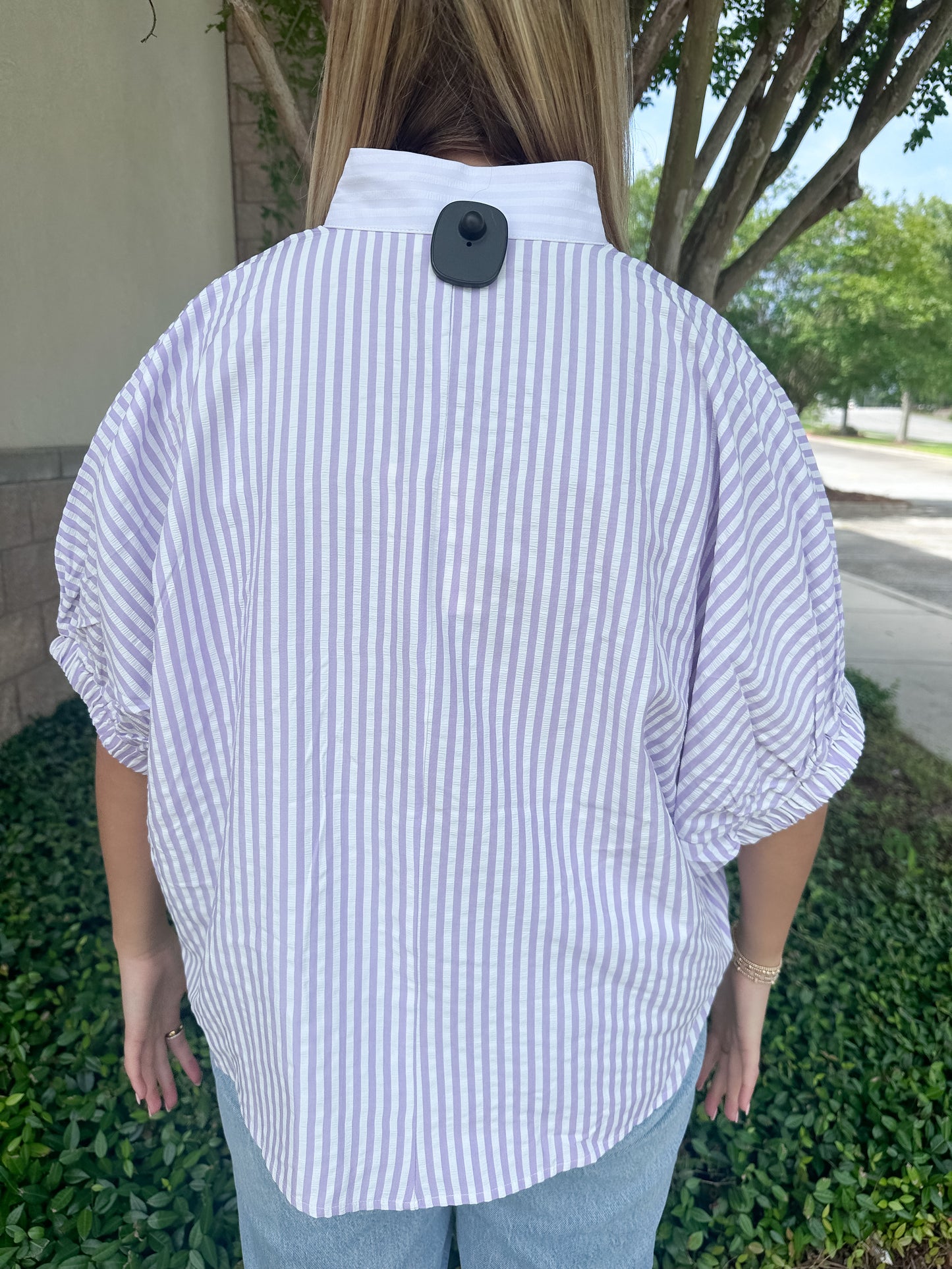 Lottie Stripe Top - Lavender
