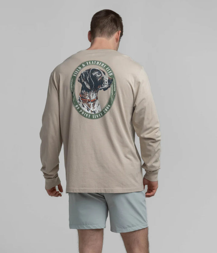 SSCO Men’s Field & Feather L/S Pocket T-Shirt - Taupe