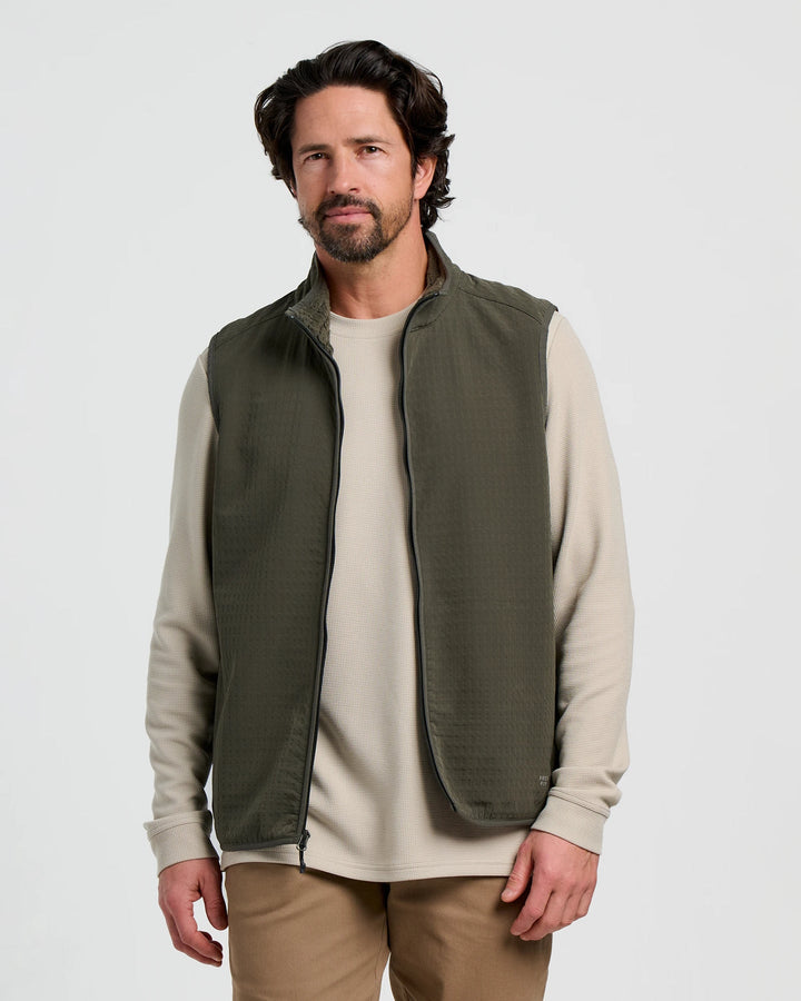 FreeFly Men’s Gridback Fleece Vest - Dark Forest