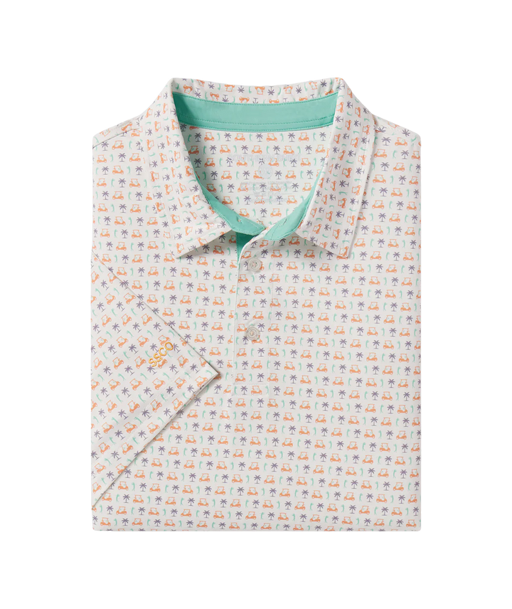 SSCO Men’s Par Fore Printed Polo - Palm Drive
