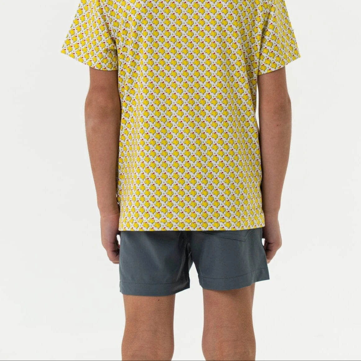 Burlebo Youth Everyday Shorts - River Rock Grey - Classic Deer Camo Pocket