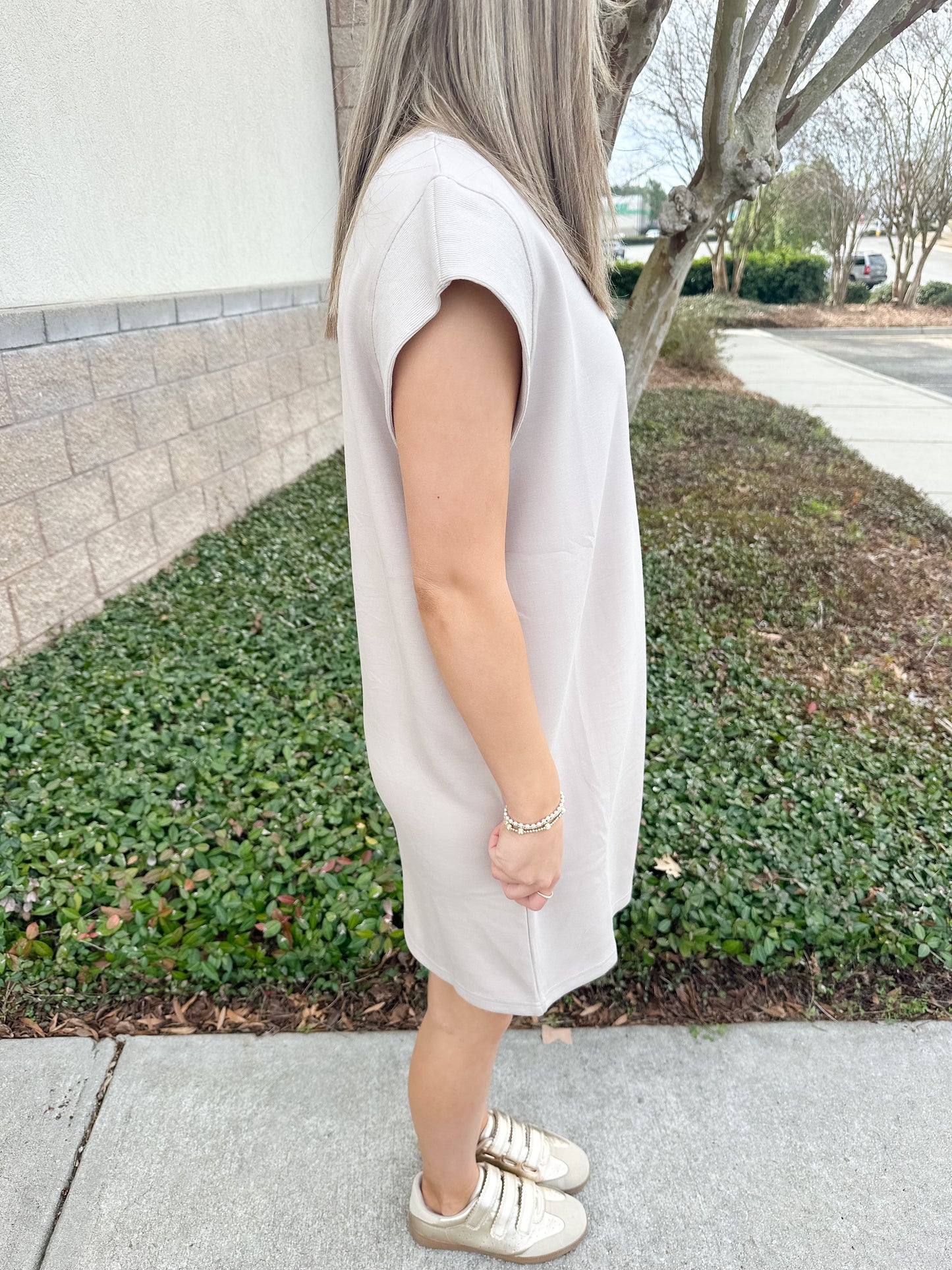 Marty Mini Dress - Almond