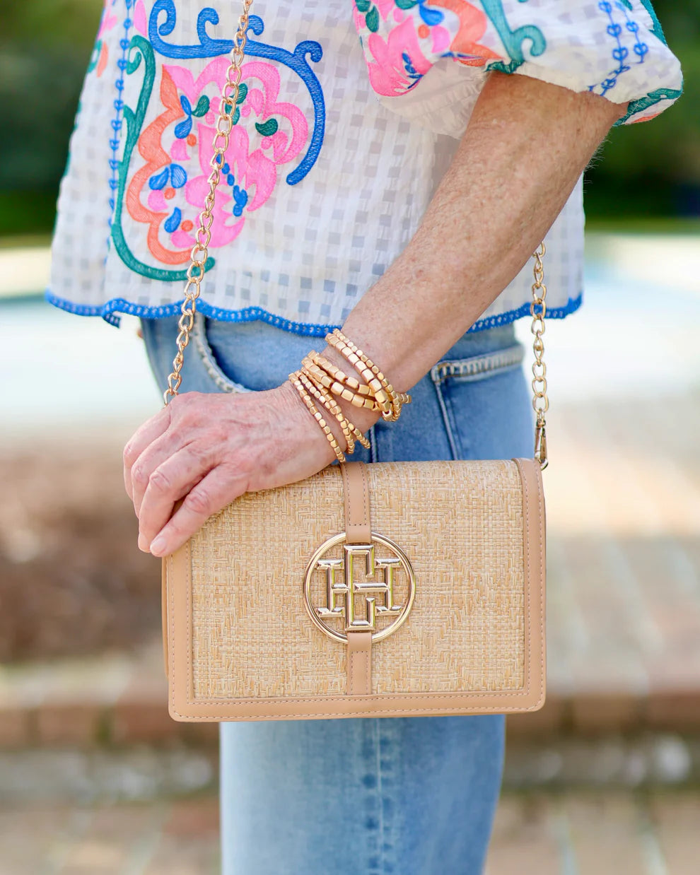 CH Cecilia Crossbody - Natural Lattice