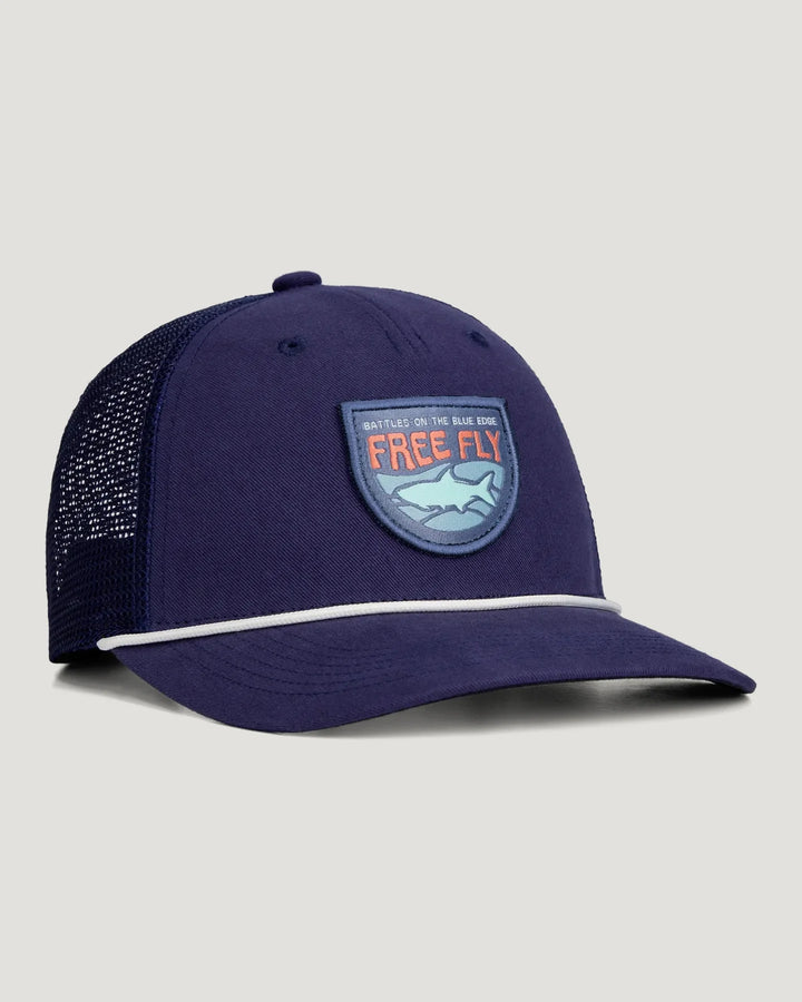 Free Fly Men’s Blue Edge Trucker Hat - Deep Navy