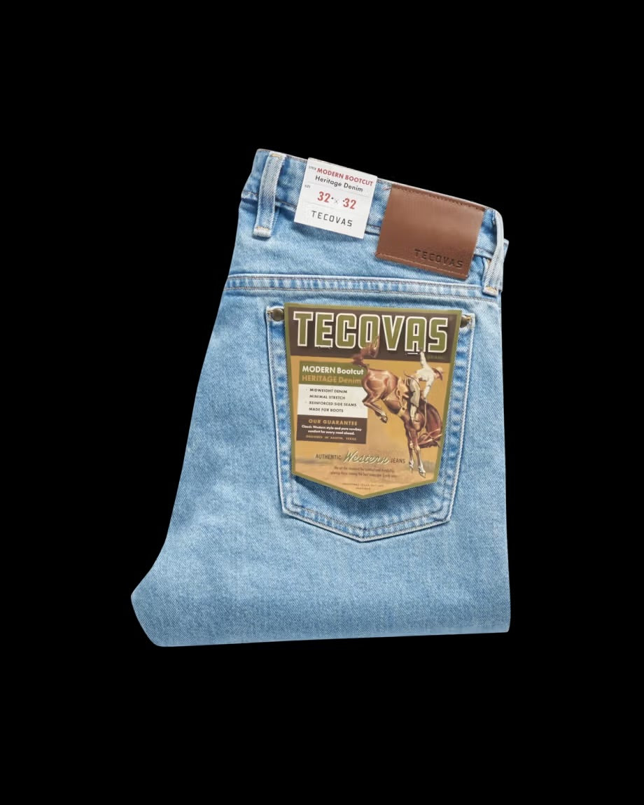 Tecovas Men’s Modern Bootcut Heritage Denim - Light Blue