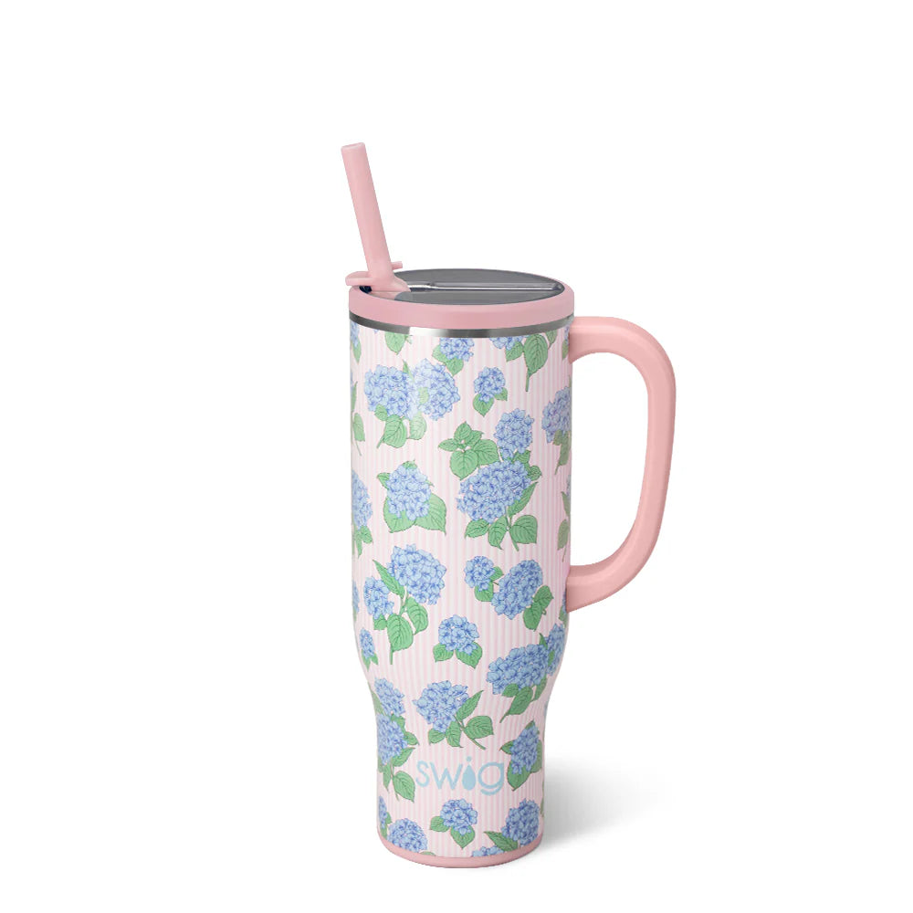Swig Mega Mug 30OZ - Hydrangeas