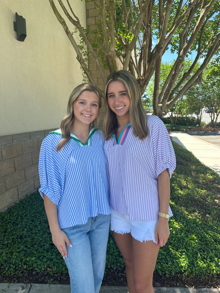Steph Striped Top