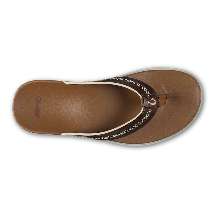 OluKai Men’s Shoreline Leather Sandal - Toffee|Toffee