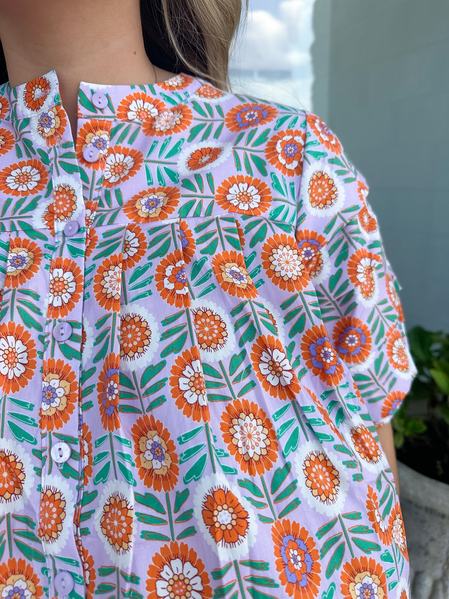 Prim Floral Top