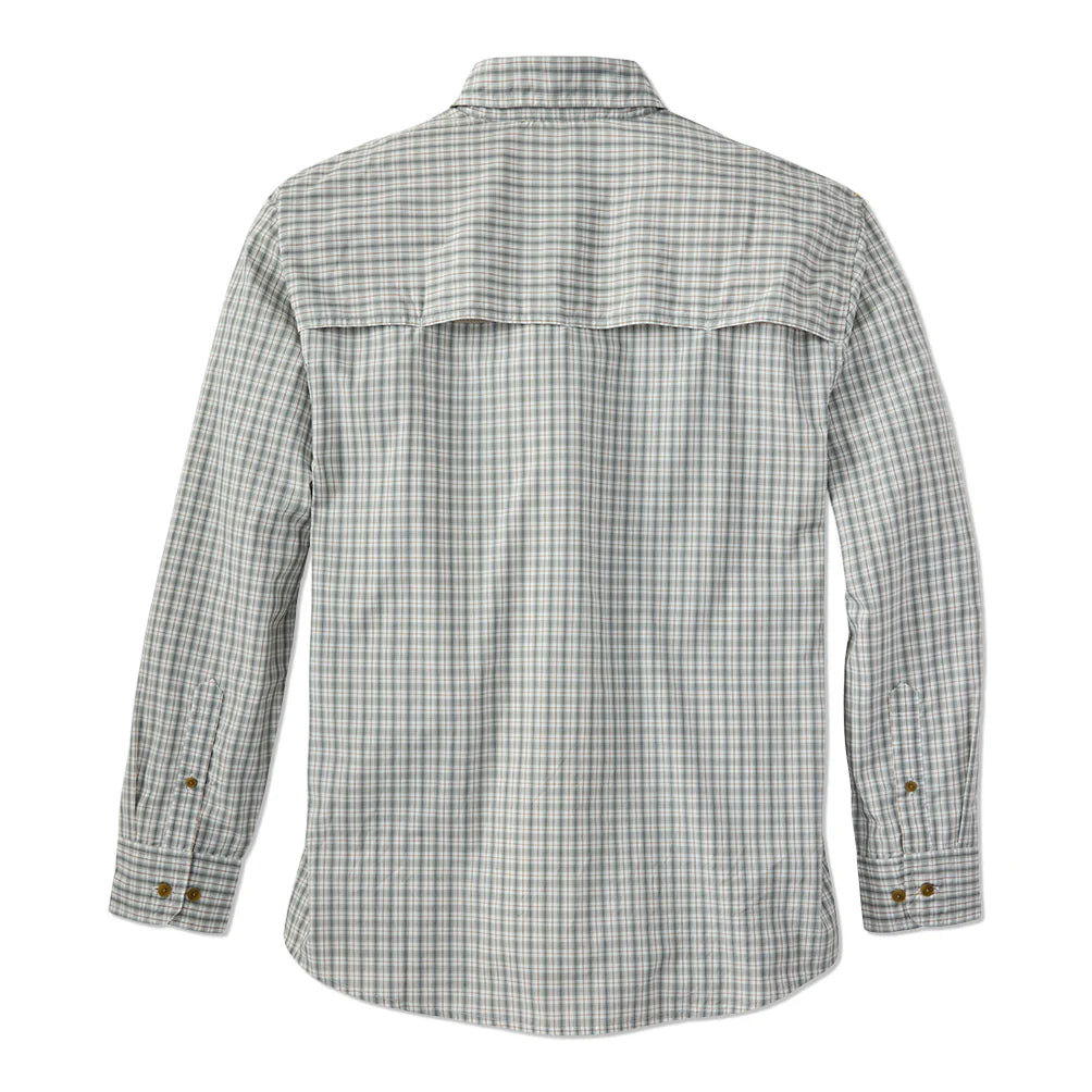 TSG Brooks Bamboo L/S Sport Shirt - Field Plaid Green