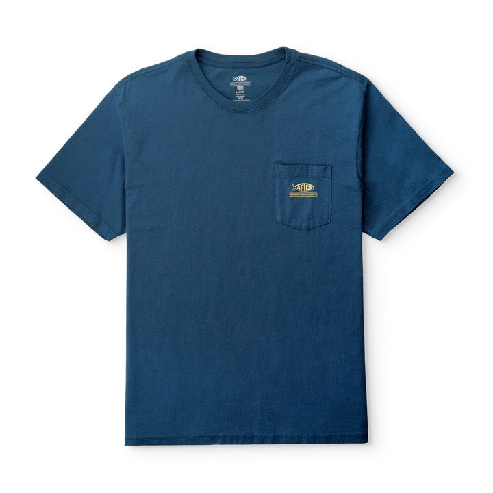 Aftco Men’s Top View S/S T-Shirt - Naval