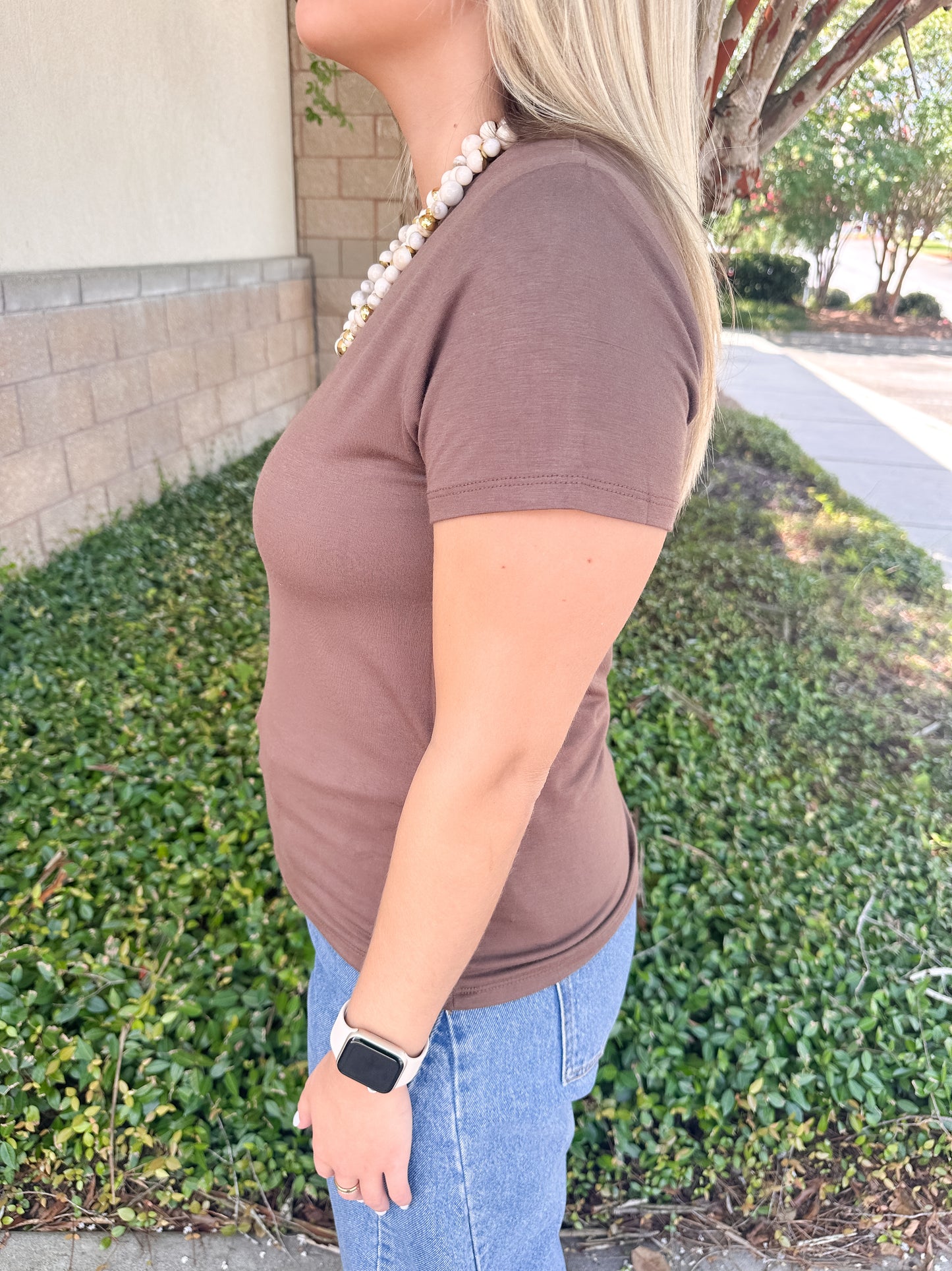 Gale Crew Top - Brown
