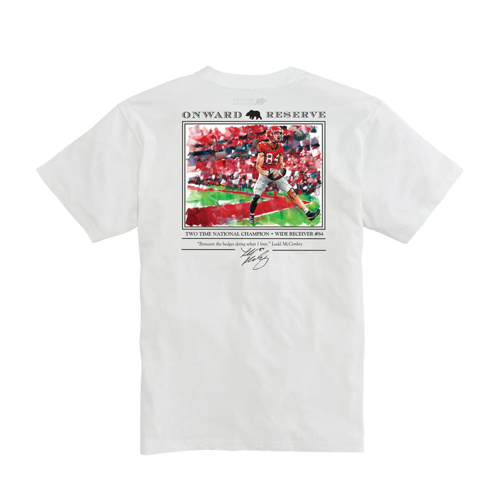 Onward Reserve UGA Ladd McConkey S/S Pocket T-Shirt  White
