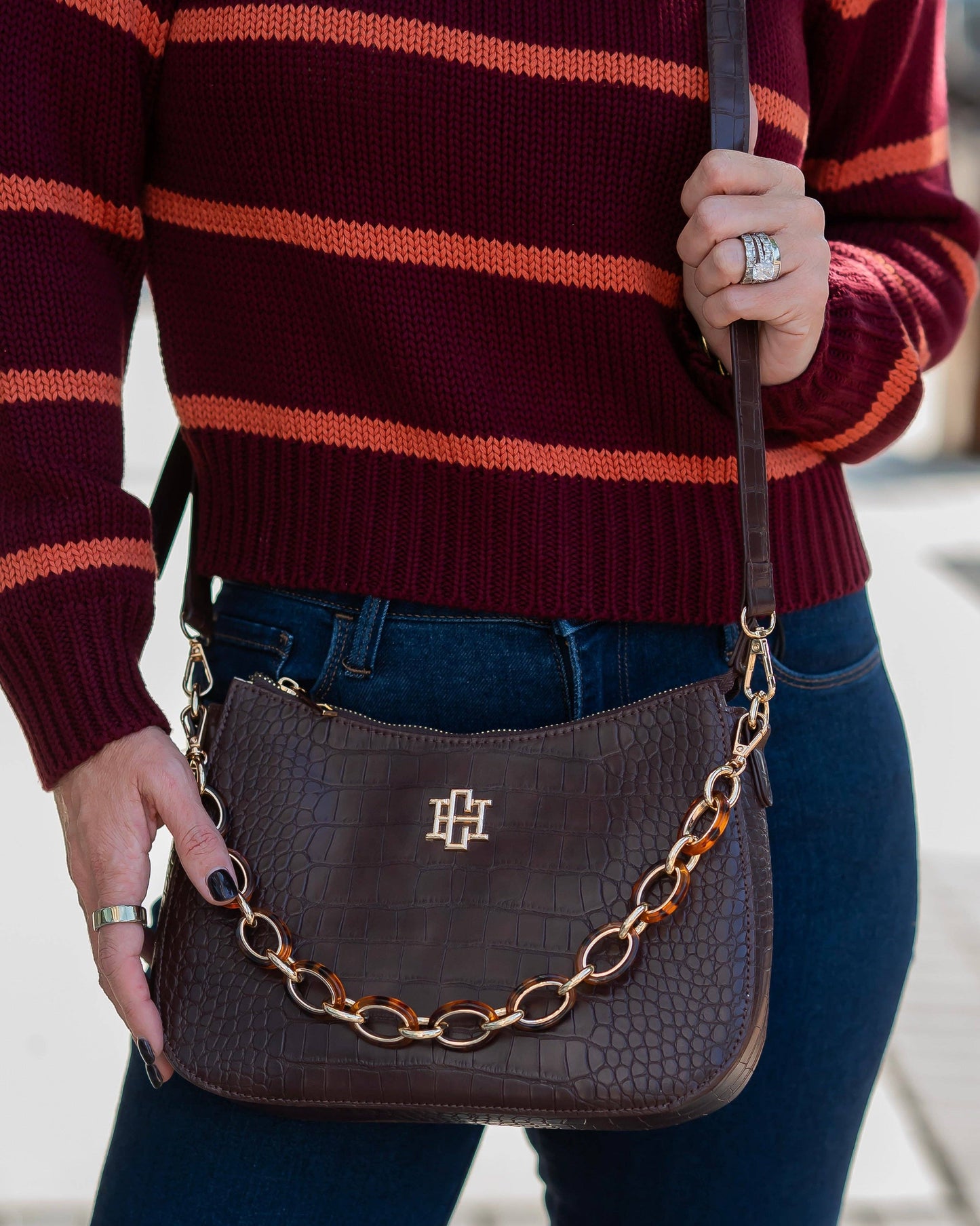 CH Charlee Crossbody Chocolate EC