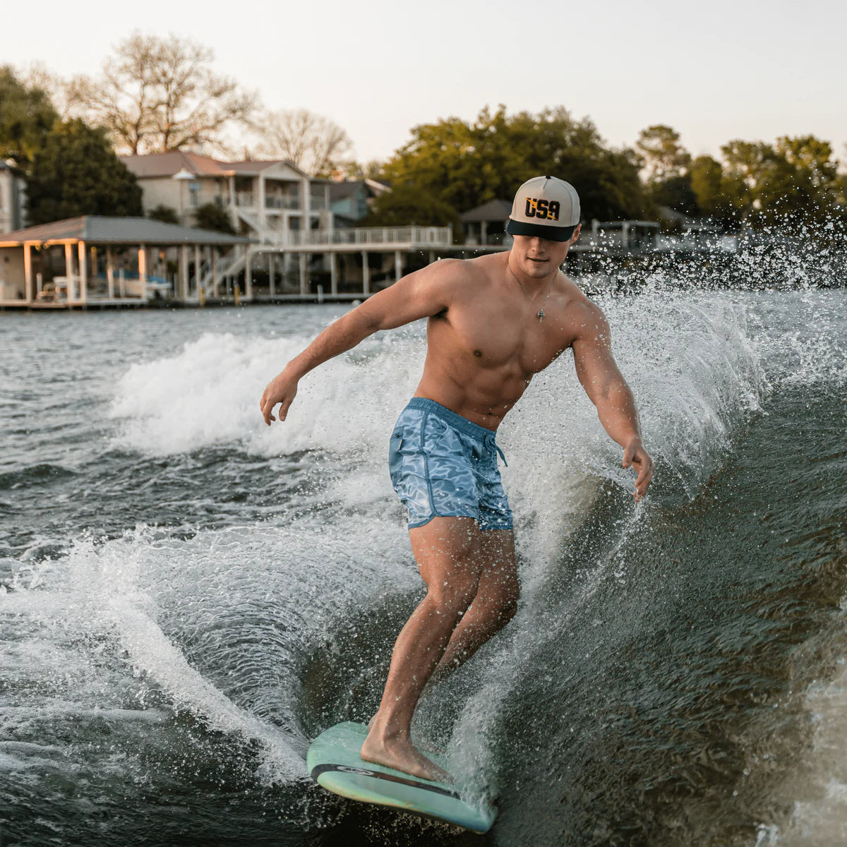 Burlebo Men’s S26 Swim Trucks - Seaside Camo