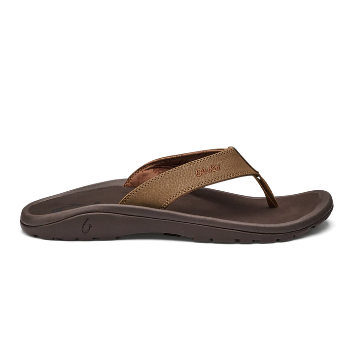 OluKai Men’s ‘Ohana Water-Friendly Beach Sandal - Tan|Dark Java