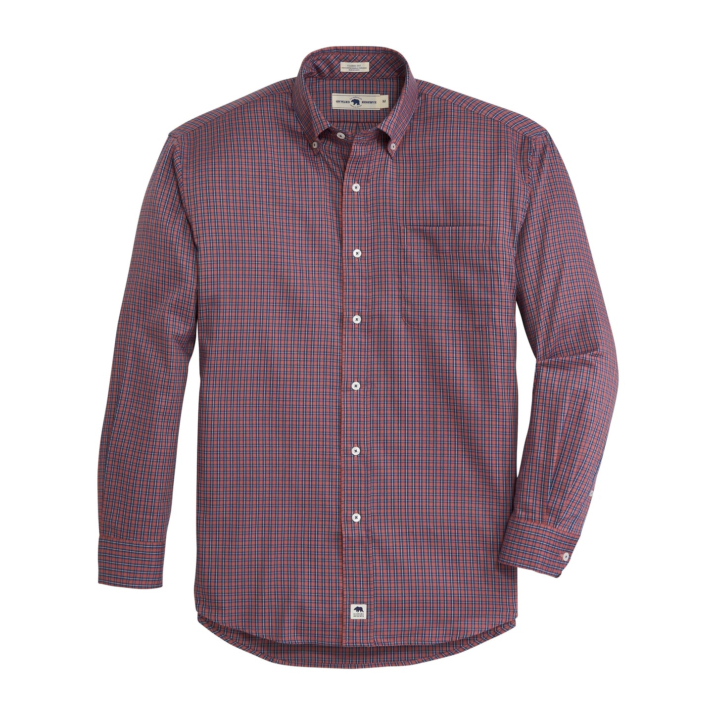 Onward Reserve Bogard Classic Fit Brushed Performance Twill Button Down - Withered Rose