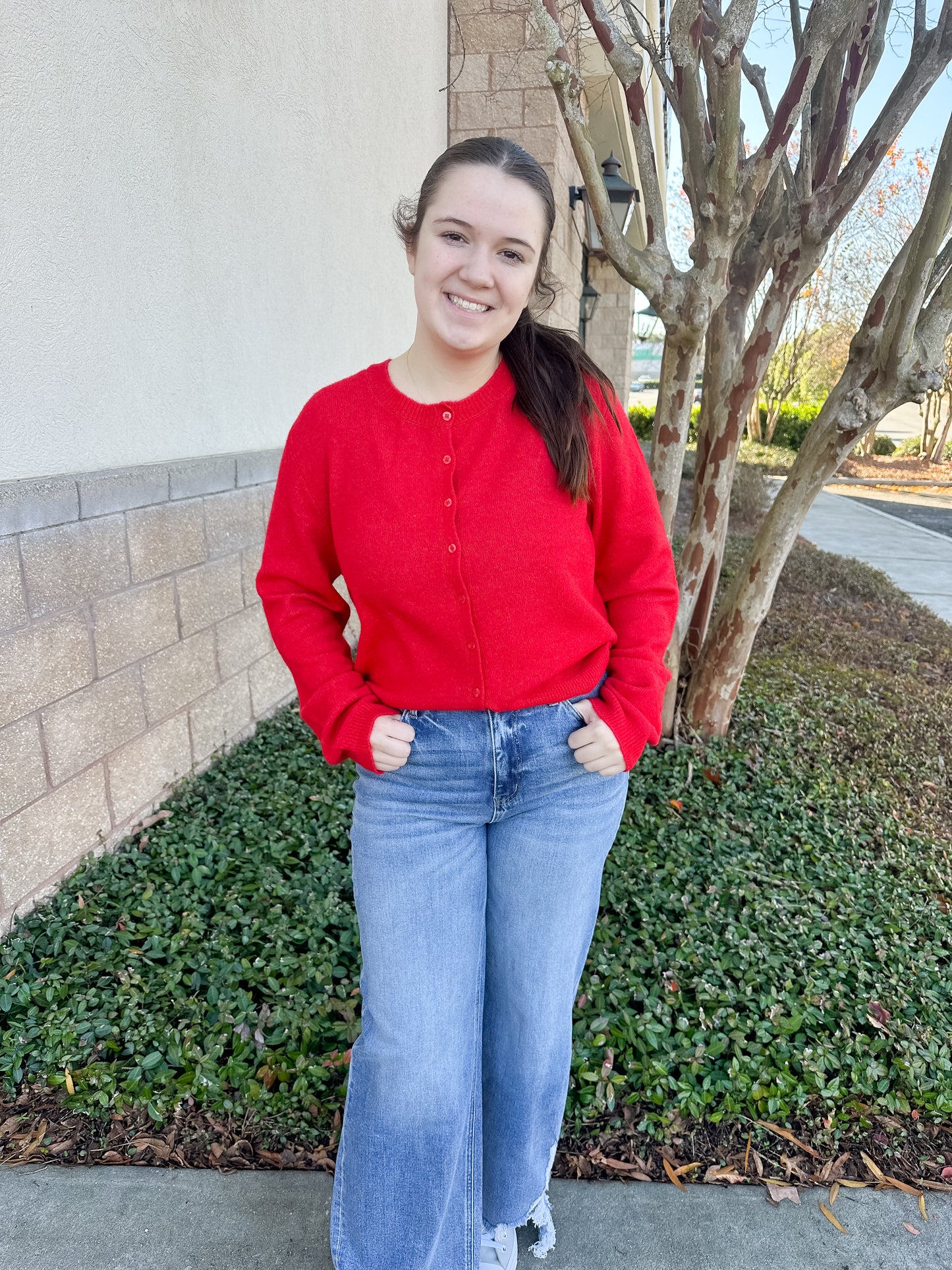 AW Straight Fit Hem Jeans