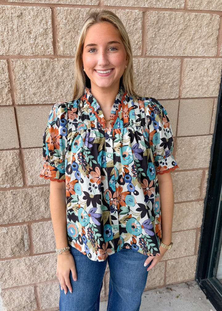 Mary Floral Top