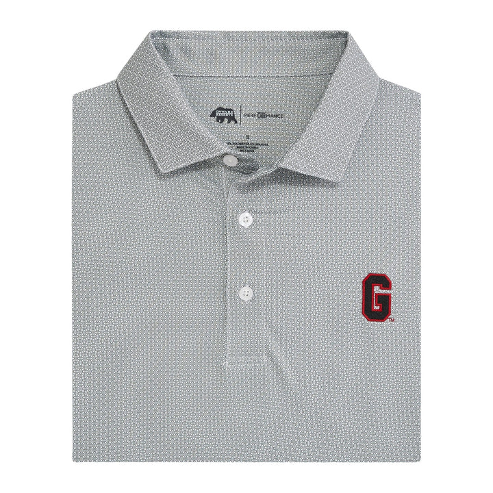 Onward Reserve UGA Bone Yard Printed Performance Polo - White