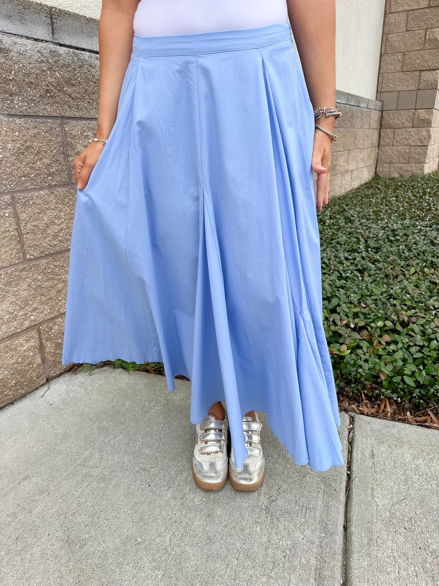 Molly Midi Skirt - Blue