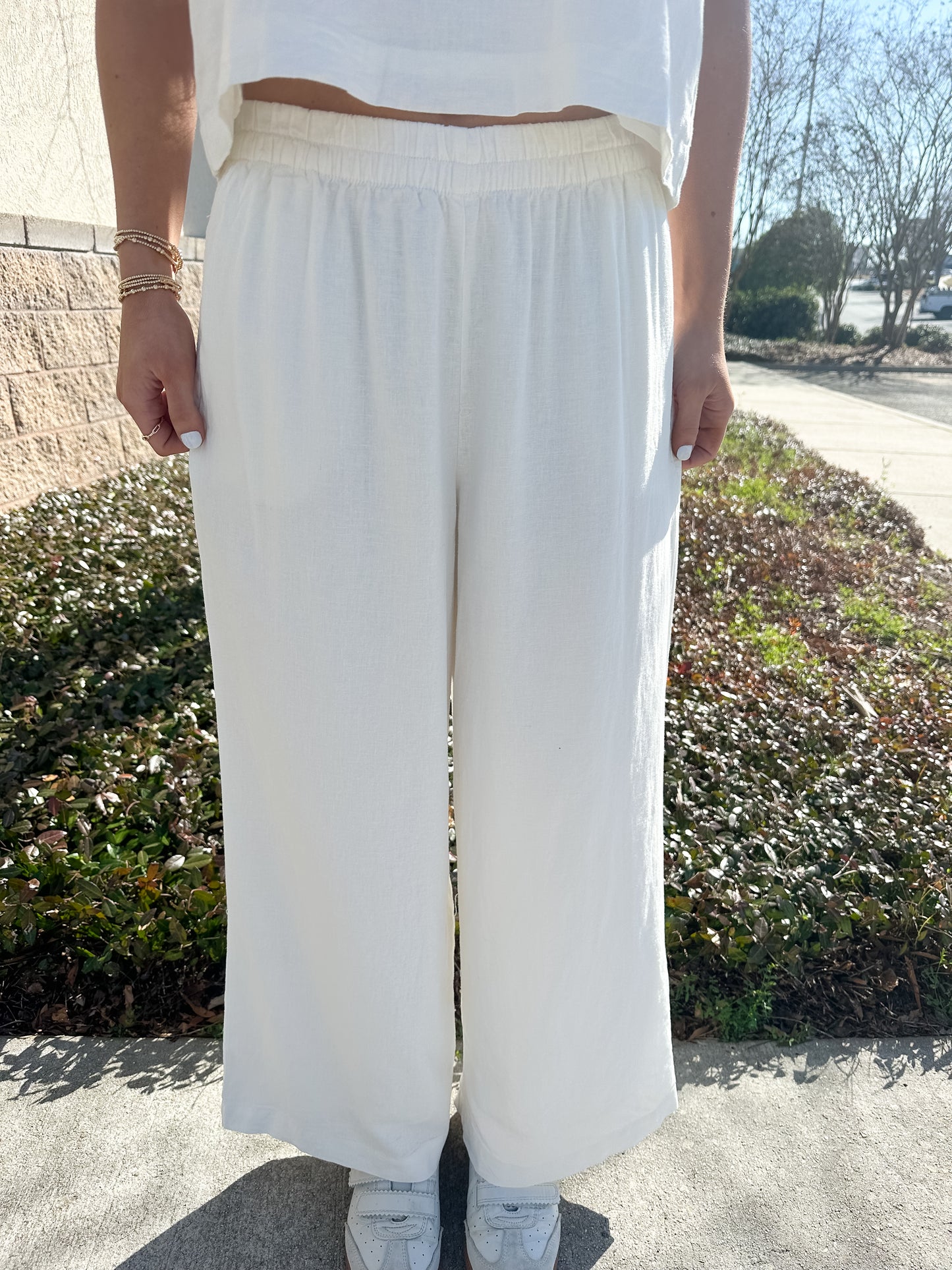 Scout Linen Pant - White