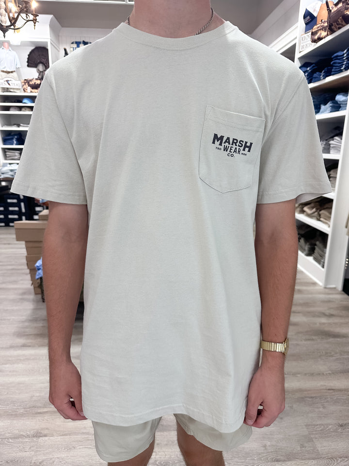 Marsh Wear Men’s S26 Rumble S/S Pocket T-Shirt - Stone