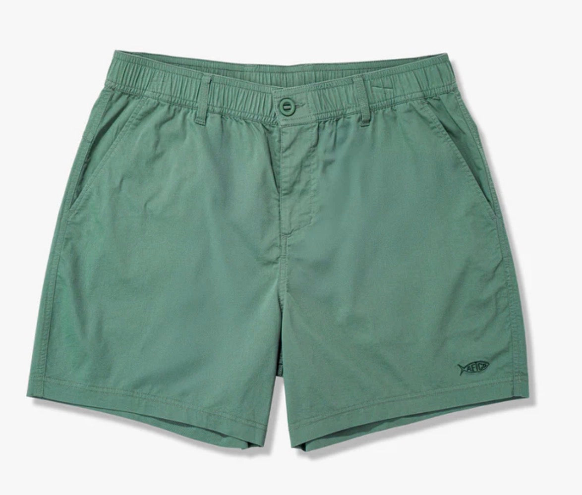 Aftco Men’s Landlocked 6” Shorts - Duck Green